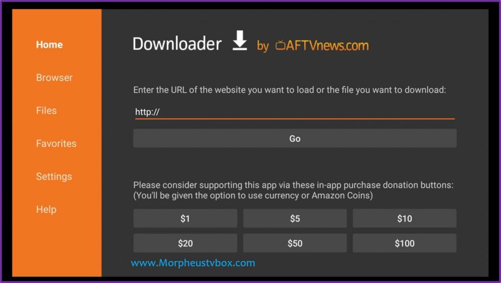 how to download morpheus tv on fire tv
